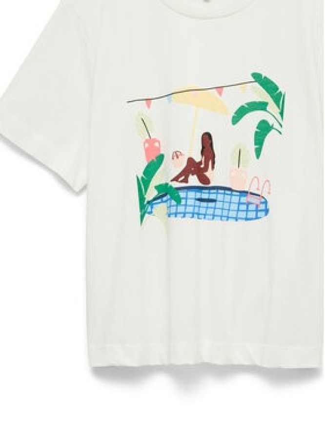 Vero Moda T-Shirt Emily 10344804 Biały Regular Fit