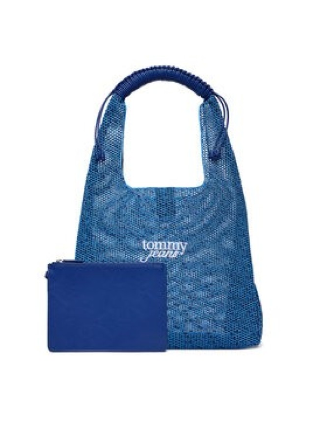 Tommy Jeans Torebka Tjw Summer Crochet Hobo AW0AW18778 Niebieski