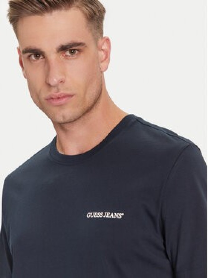 Guess Jeans T-Shirt M5BI78 K8FQ4 Granatowy Regular Fit