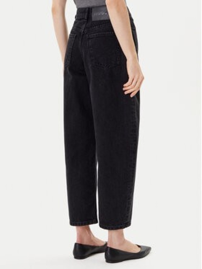 HUGO Jeansy Gimine_3 50544027 Czarny Mom Fit