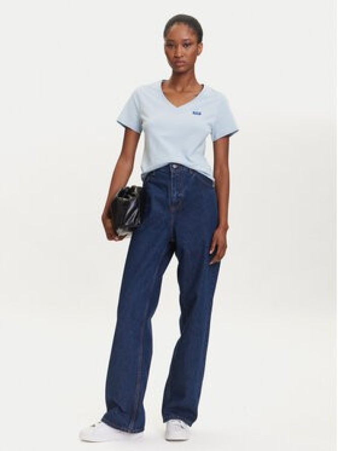 HUGO T-Shirt Classic 50513667 Błękitny Slim Fit