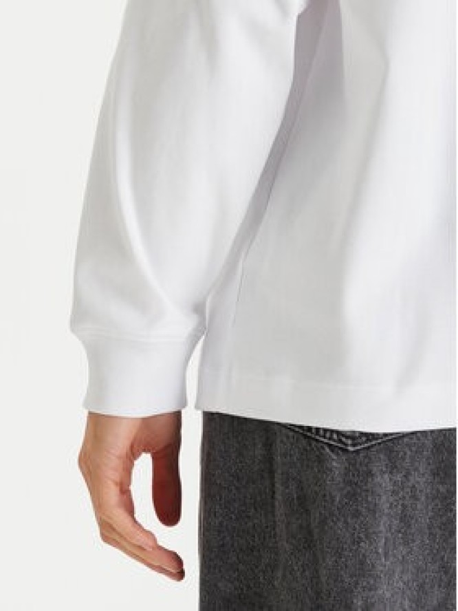Calvin Klein Jeans Bluza Monologo LV047E211G Biały Oversize