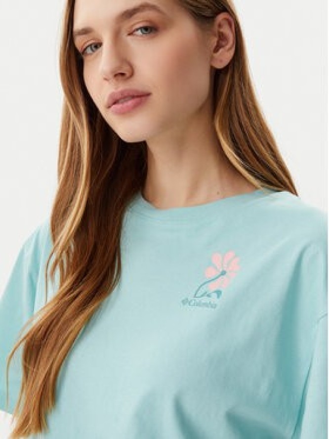 Columbia T-Shirt Rolling Bend™ Graphic 2120031 Niebieski Oversize