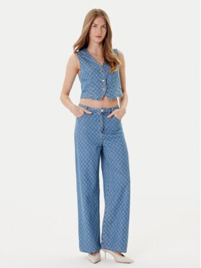 Morgan Kamizelka 252-COSHEL Niebieski Slim Fit