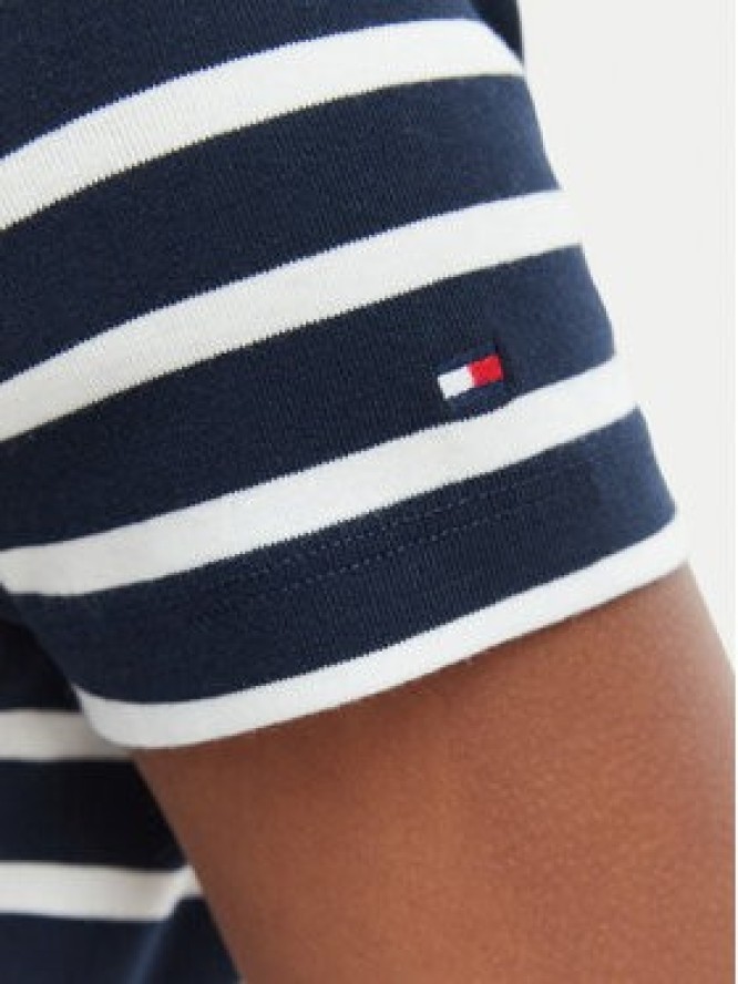 Tommy Hilfiger Bluzka WW0WW48709 Granatowy Slim Fit