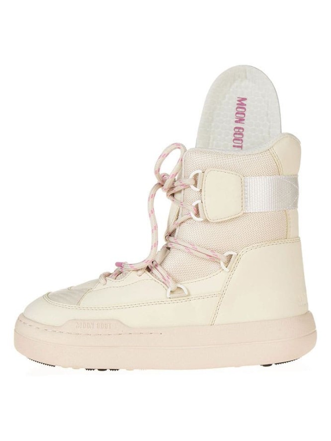 Moon Boot Botki "Park Sneaker Boot" w kolorze kremowym rozmiar: 38