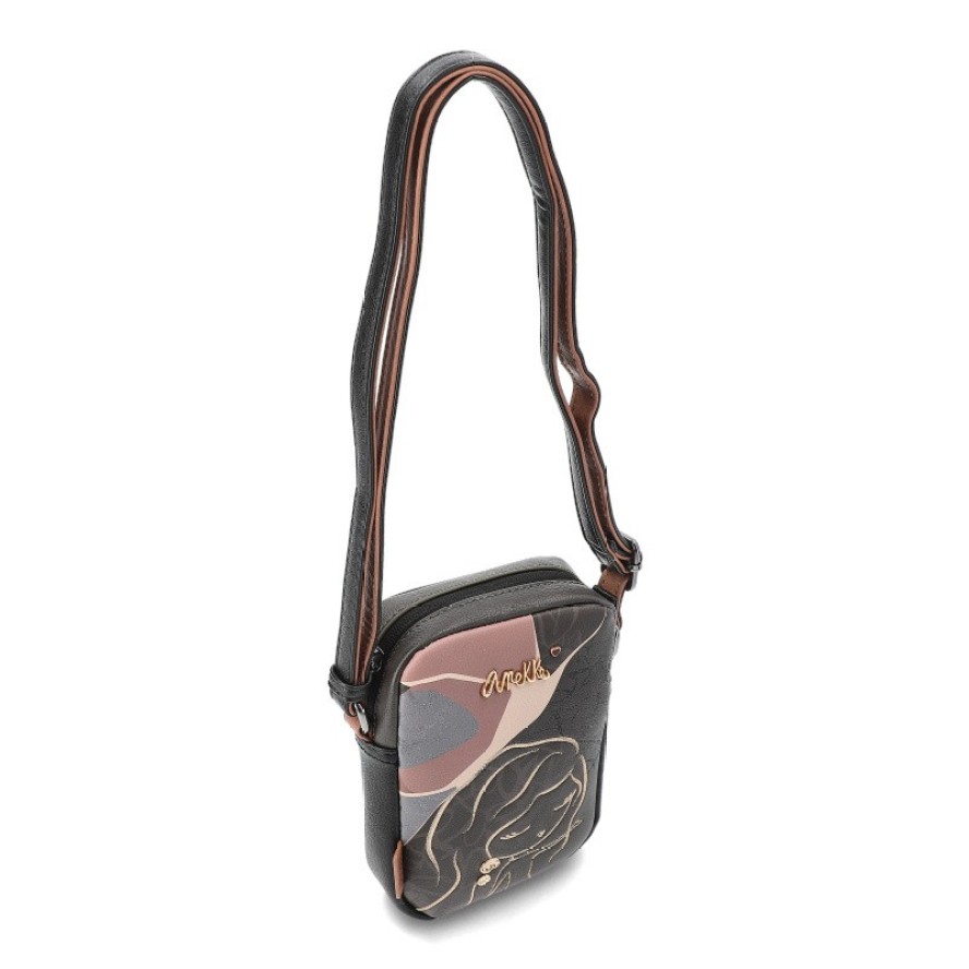 Brązowa Mała Torebka Damska Na Ramię Anekke