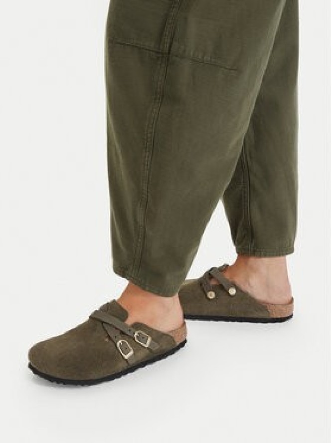 Birkenstock Klapki Blair D-Buckle 1033158 Zielony ciemny