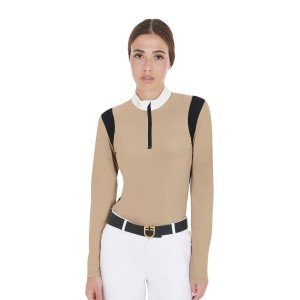 Damska koszulka polo slim fit z technicznej tkaniny