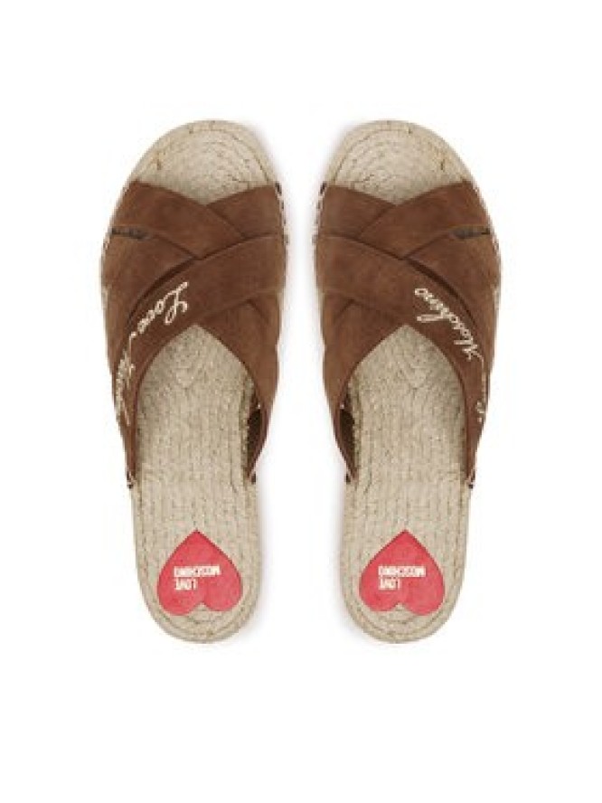 LOVE MOSCHINO Klapki JA28362G0MIG0300 Brązowy