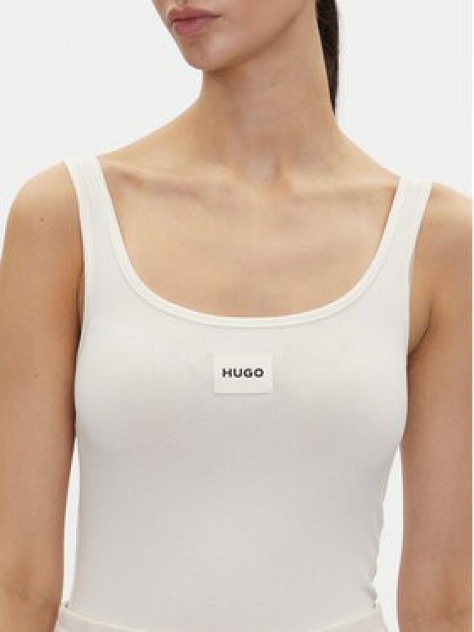 HUGO Top Vest Red Label 50469665 Écru Slim Fit
