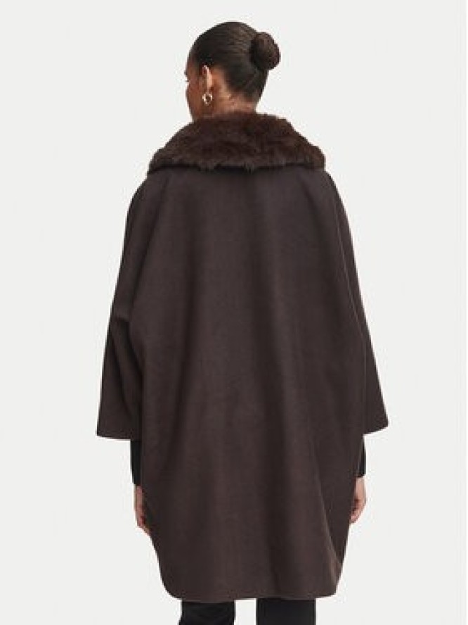Rinascimento Płaszcz przejściowy CFC0130344003 Brązowy ciemny Oversize