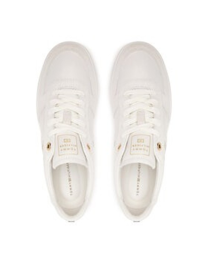 Tommy Hilfiger Sneakersy Th Tribeca Sneaker Premium FW0FW09483 Kremowy