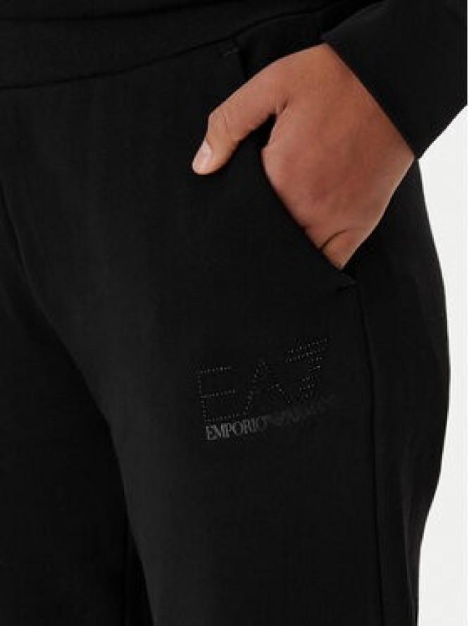 EA7 Emporio Armani Spodnie dresowe 7W000538 AF15831 Czarny Regular Fit