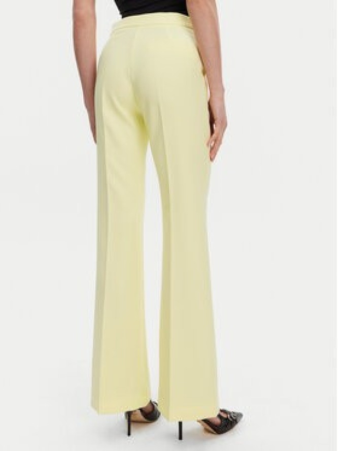 Maryley Spodnie materiałowe 25EB587/43LL Żółty Regular Fit