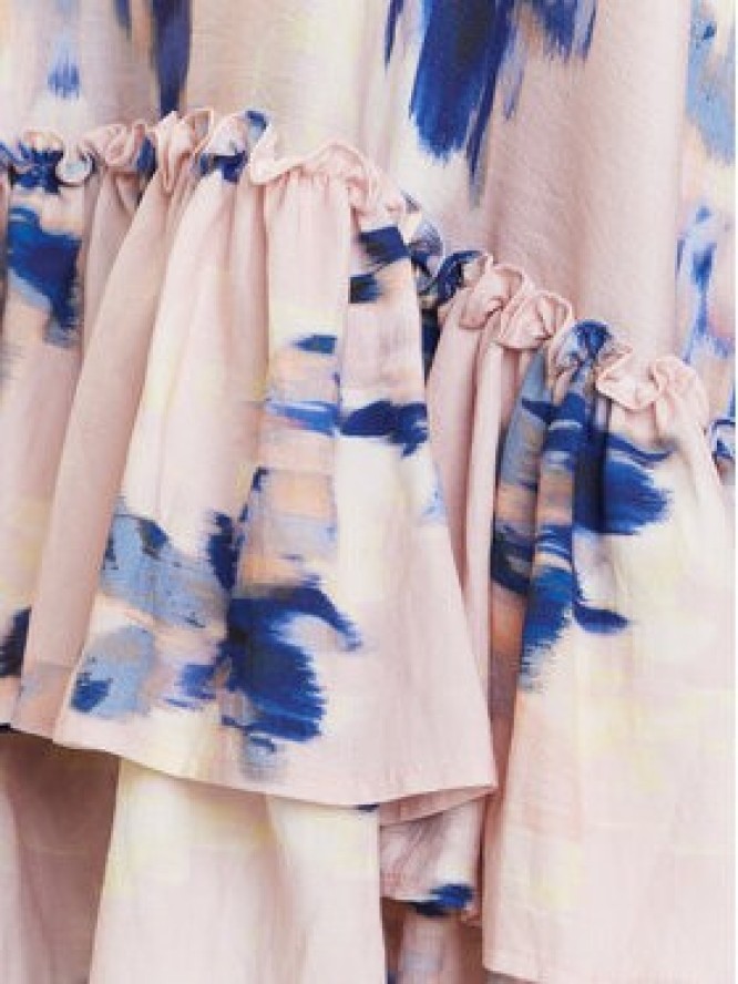 YAS Sukienka letnia Seraki 26037247 Różowy Regular Fit