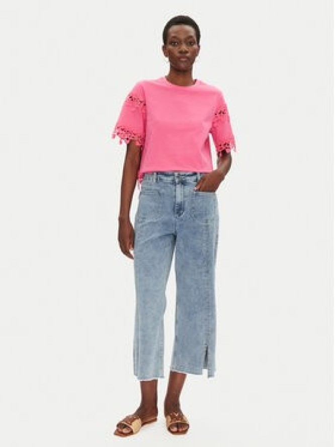 Morgan T-Shirt 251-DFUTUR M Różowy Regular Fit