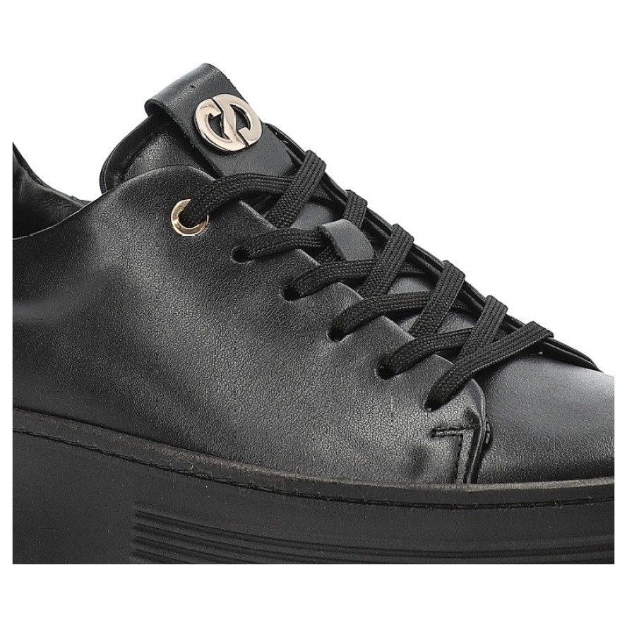 Czarne Sneakersy Carinii Modne Obuwie Damskie