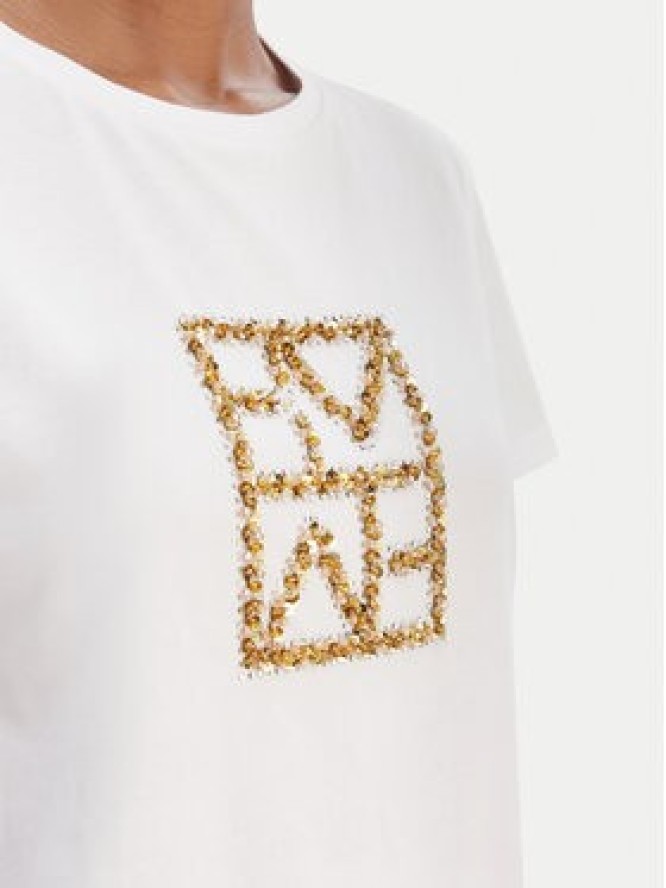 Marella T-Shirt Tema 2615971031 Biały Regular Fit