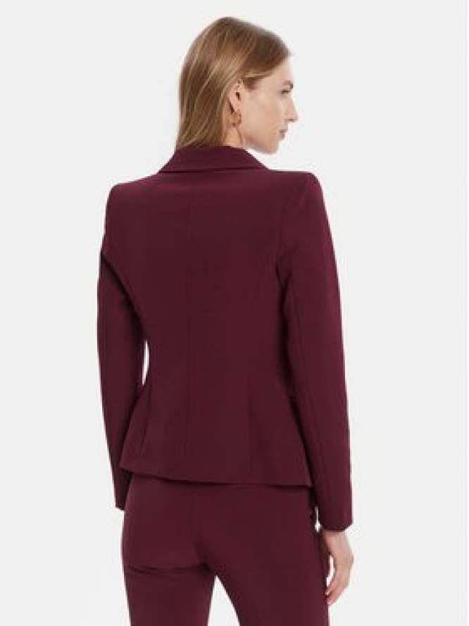 Rinascimento Marynarka CFC0126221003 Bordowy Slim Fit