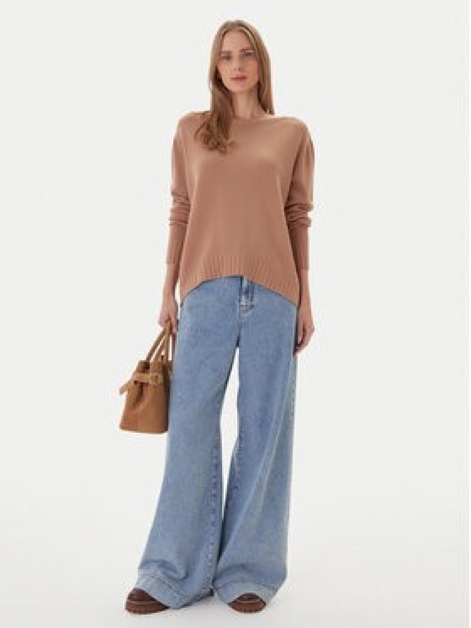 Kontatto Sweter 3M0808C Beżowy Relaxed Fit