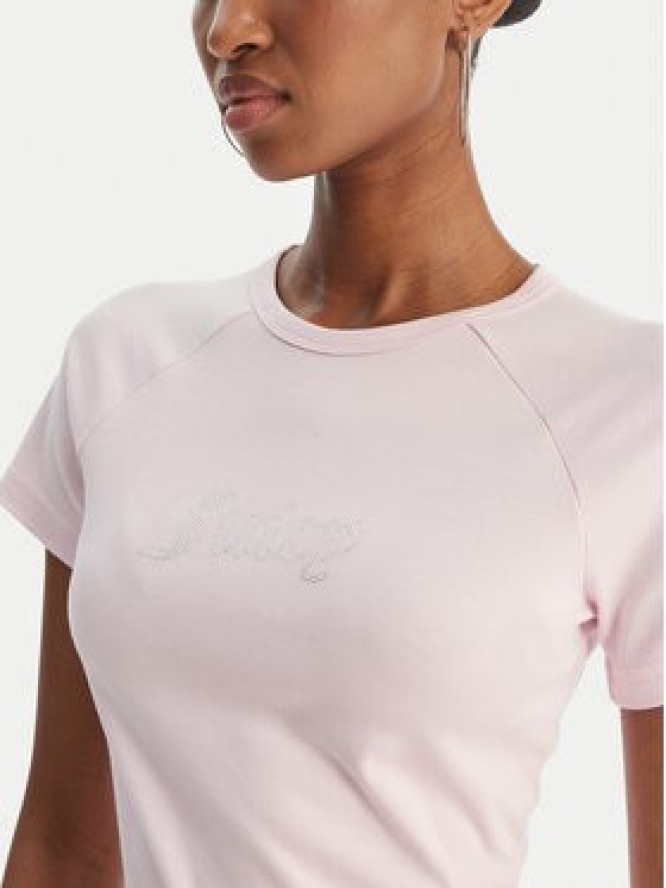 Juicy Couture T-Shirt Baby JCWCT126317 Różowy Slim Fit