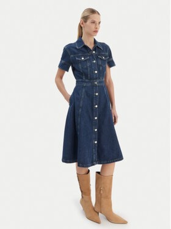 KARL LAGERFELD Sukienka jeansowa B1W13037 Niebieski Regular Fit