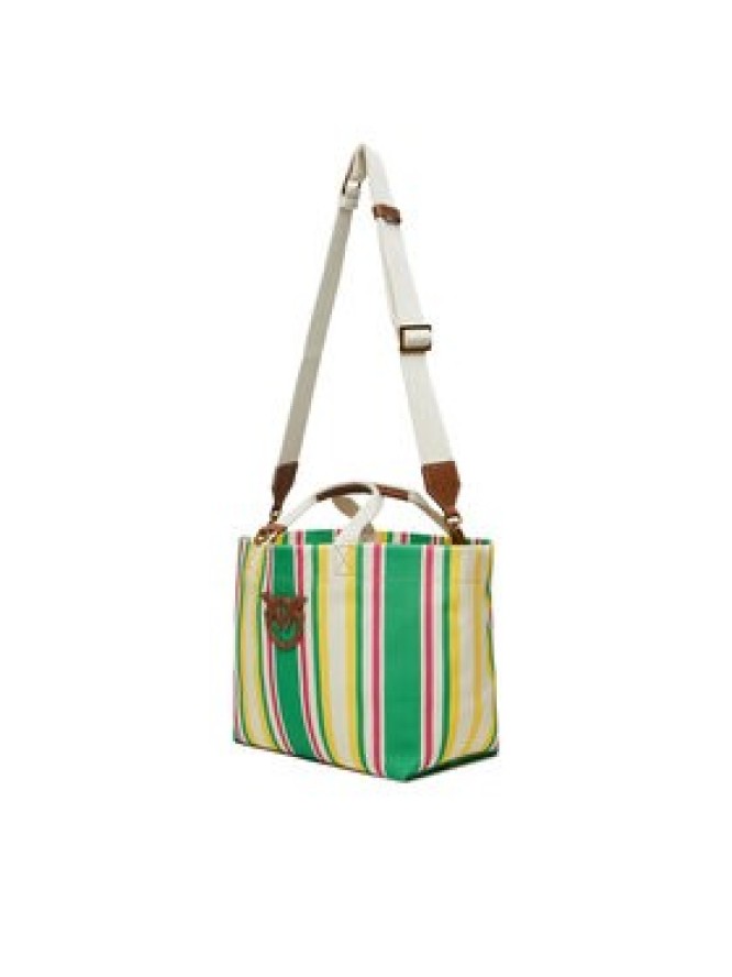 PINKO Torebka Shopping Bag Medium PE 25 PLTT 104753 A2G5 Zielony