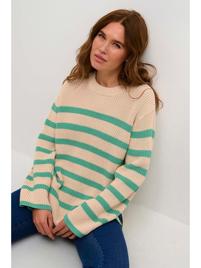 Kaffe Sweter w kolorze beżowym rozmiar: S