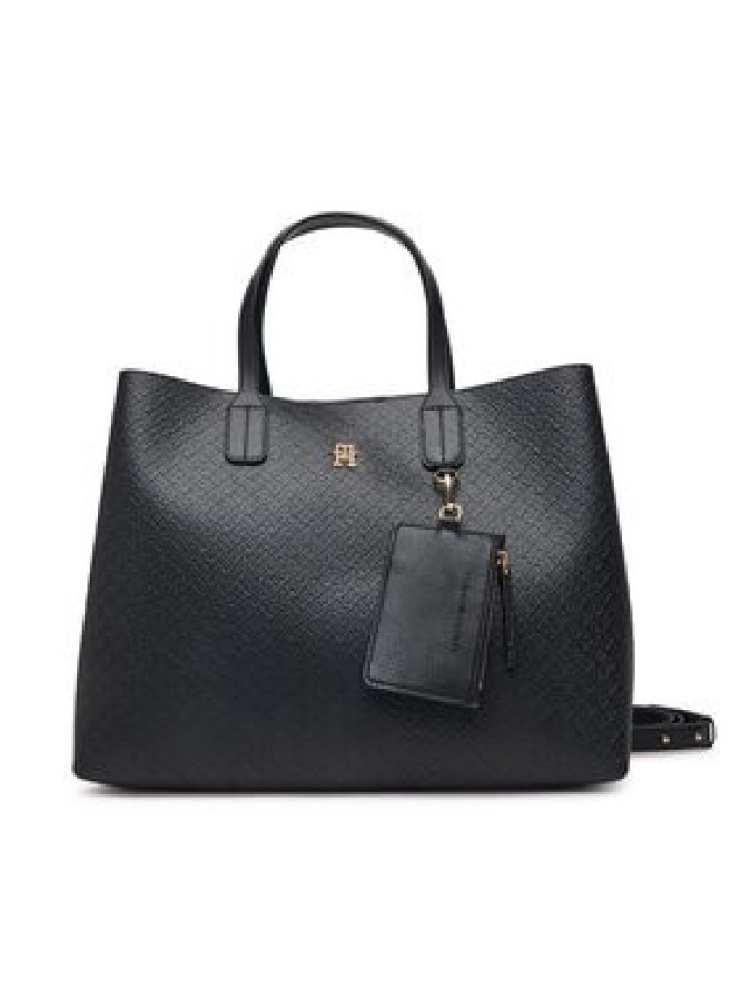 Tommy Hilfiger Torebka Th Icon Satchel Mono AW0AW18923 Czarny
