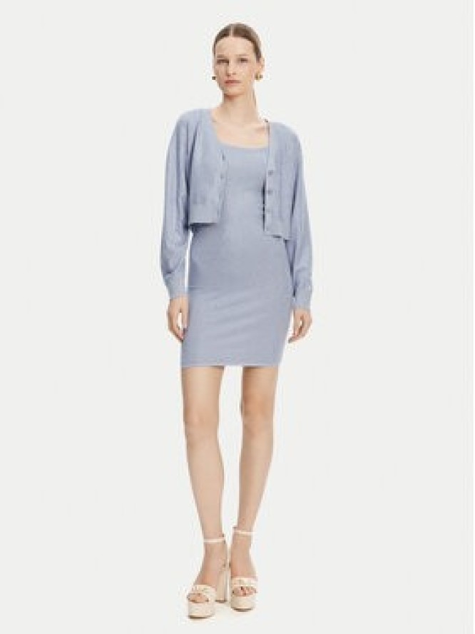 Guess Kardigan W5GR08 Z3MN2 Niebieski Regular Fit
