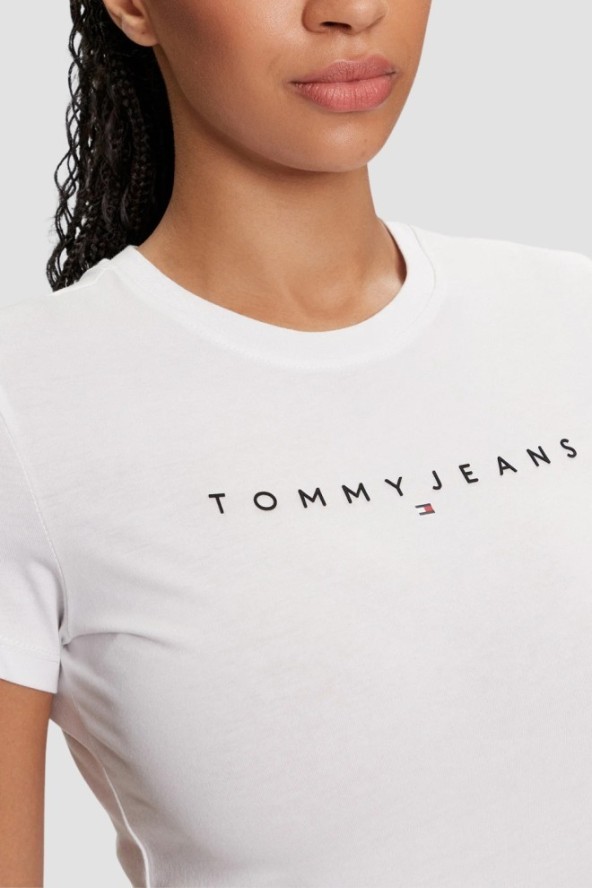 TOMMY JEANS Biały t-shirt damski, Rozmiar S