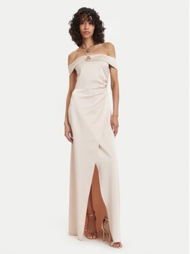ACCESS FASHION Sukienka wieczorowa 63-3436-322 Złoty Regular Fit