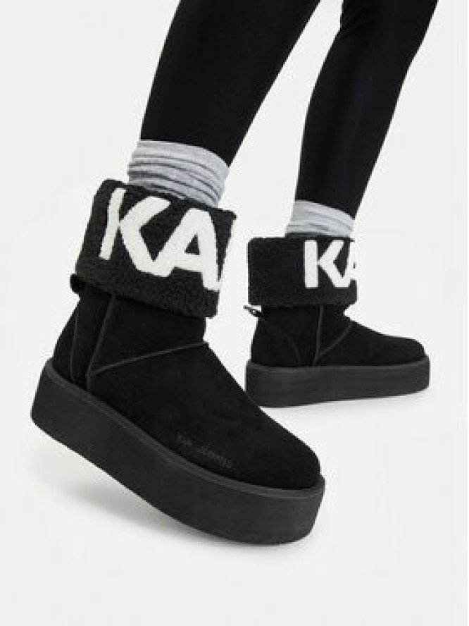 KARL LAGERFELD Śniegowce KL48552 Czarny
