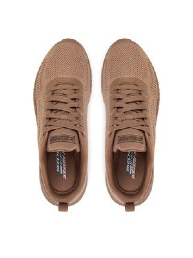Skechers Sneakersy Bobs Squad Chaos-Face Off 117209/CLAY Brązowy
