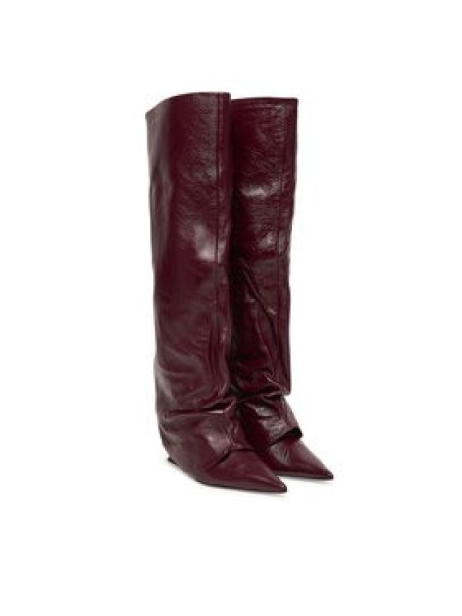 Naked Wolfe Kozaki Stated Bordowy