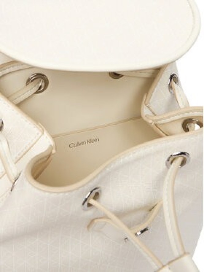 Calvin Klein Plecak Emblem Aop Mini Backpack LV04F3507G Biały