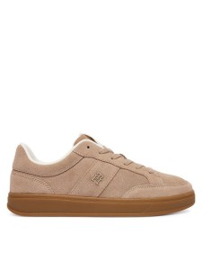 Tommy Hilfiger Sneakersy Th Heritage Court Sneaker Suede FW0FW09266 Beżowy