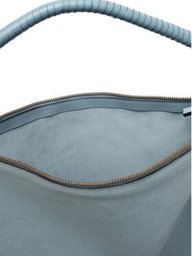 Tommy Hilfiger Torebka Th Statement Leather Bag Suede AW0AW18402 Niebieski jasny