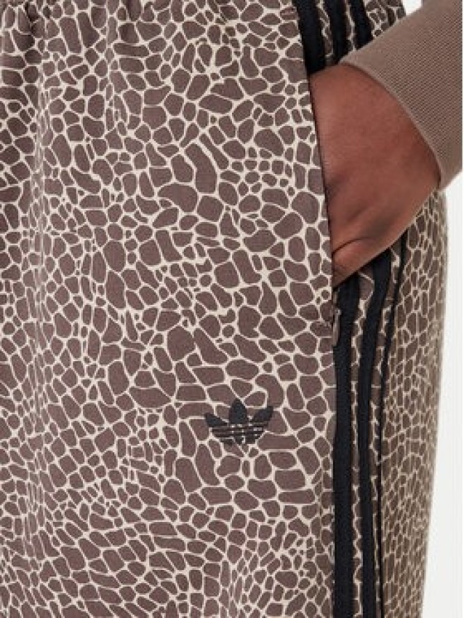 adidas Jeansy Firebird Aop KD8811 Brązowy Loose Fit