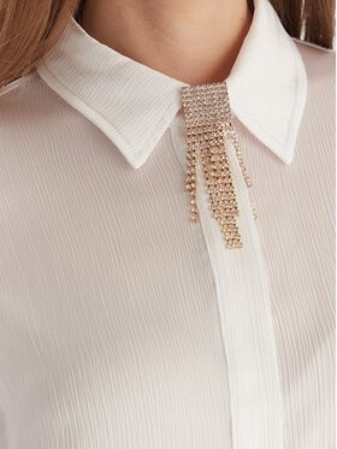 Fracomina Koszula FQ25WT6004W41101 Biały Regular Fit