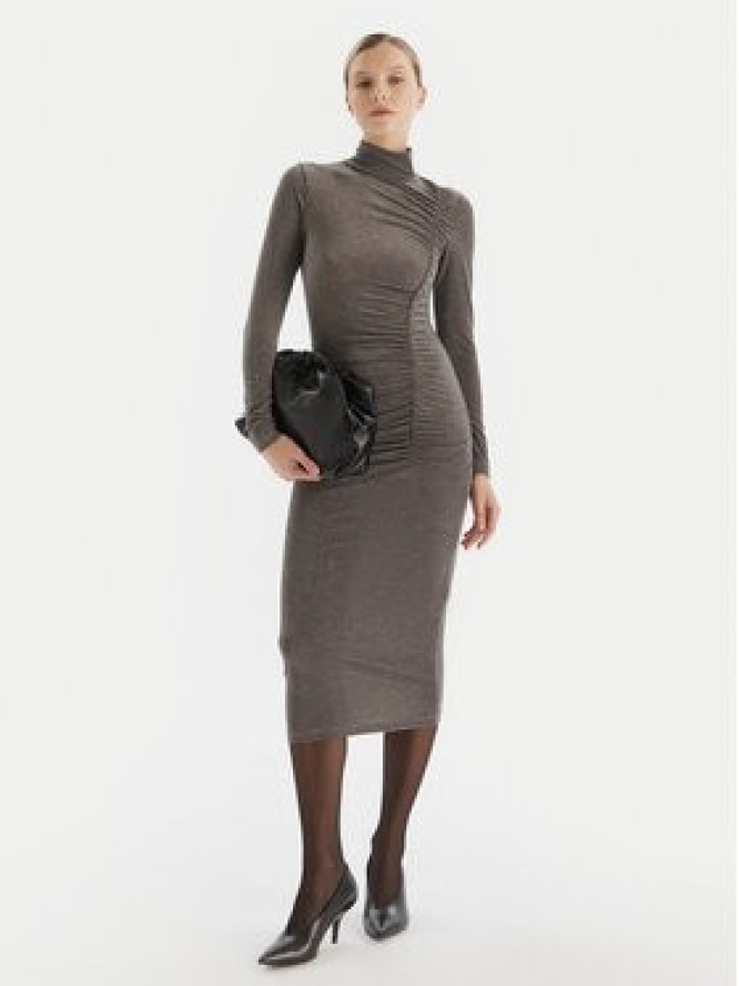 Artigli Sukienka koktajlowa ACAB003376 Szary Slim Fit