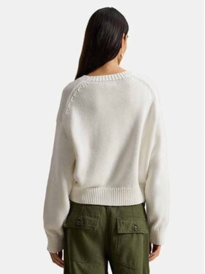 Polo Ralph Lauren Sweter 211A96234002 Biały Relaxed Fit