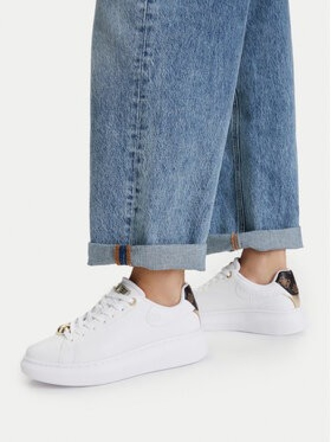 Guess Sneakersy FLTFRE LEA12 Biały