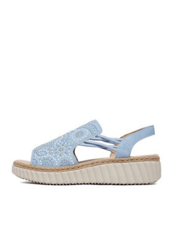 Rieker Sandały CEO-69246-10 Niebieski jasny