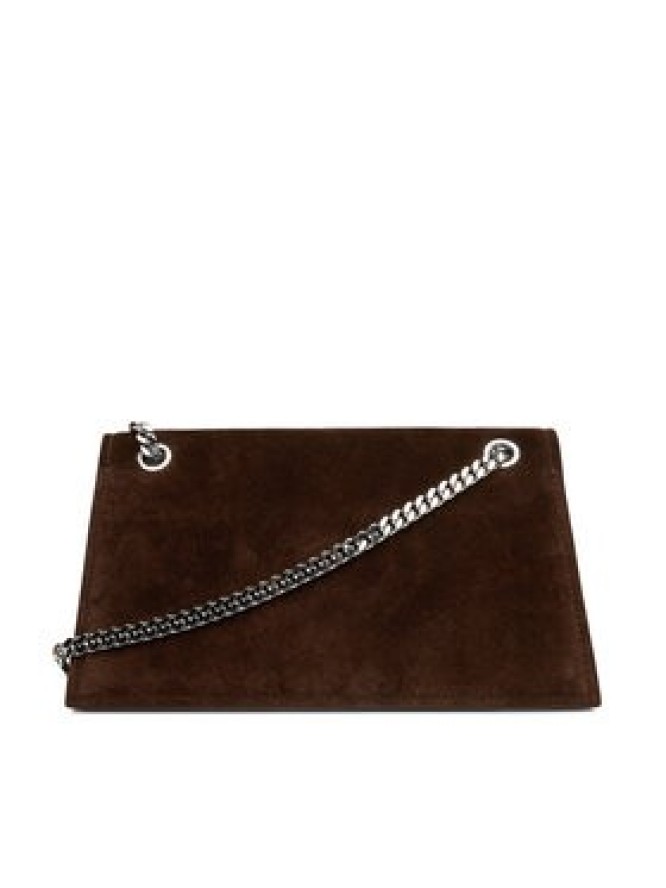 Tory Burch Torebka Kira Turnlock Suede Shouldr Bag 169176 Brązowy