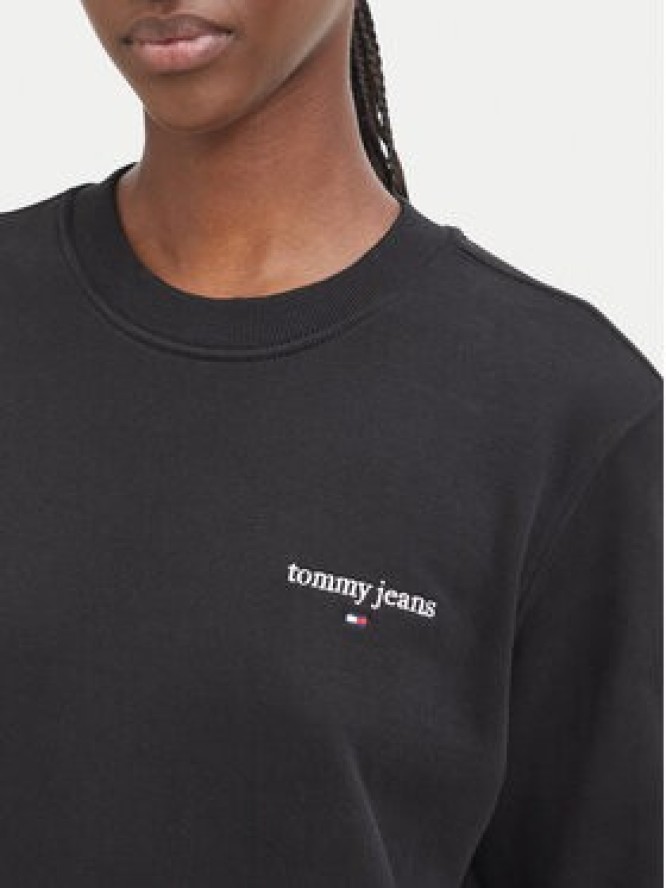 Tommy Jeans Bluza Classic Logo DW0DW23288 Czarny Regular Fit