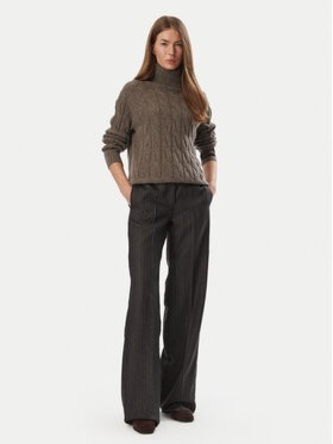 Tommy Hilfiger Golf WW0WW46791 Brązowy ciemny Regular Fit