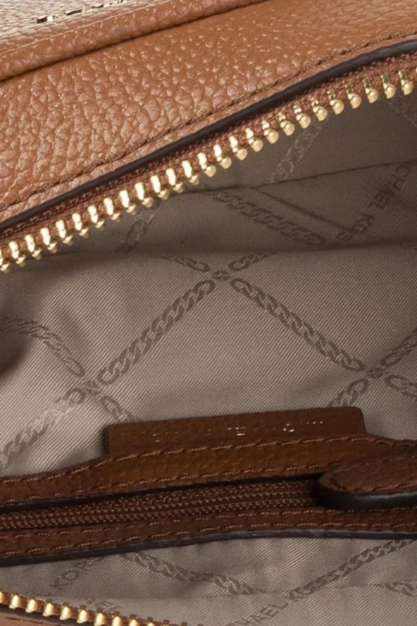 MICHAEL KORS Brązowa listonoszka ze skóry