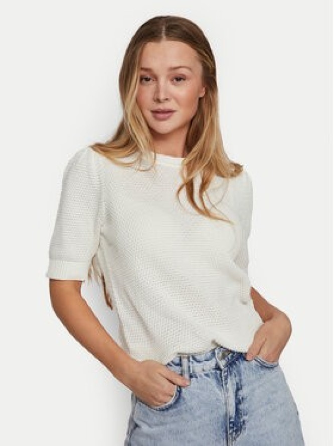 Vila Sweter Dalo 14084421 Biały Regular Fit